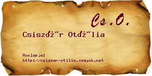 Csiszár Otília névjegykártya